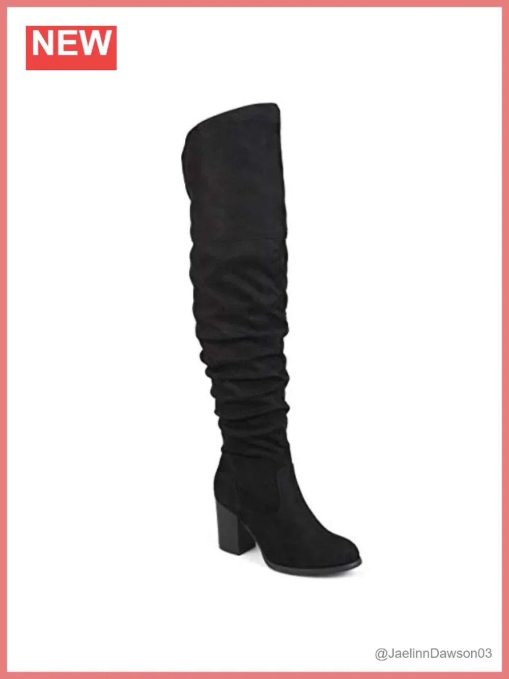 Wide Calf Kaison Thigh-High Vegan Leather Boots 24in Shaft 3in Heel